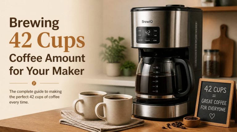 Featured image for coffee maker guide: Brewing 42 Cups Coffee Amount for Your Maker