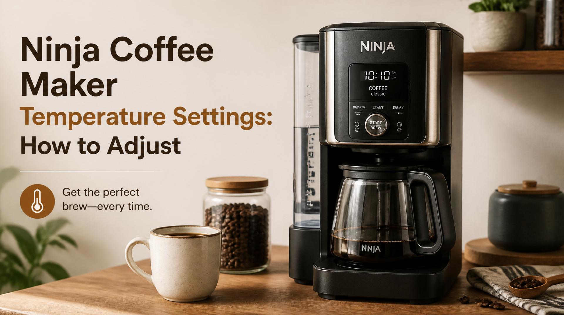 Featured image for coffee maker guide: Ninja Coffee Maker Temperature Settings: How to Adjust
